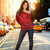 Hawaiian Kanaka Polynesian Tribal Women's Off Shoulder Sweater Reggae Color Red AH - Polynesian Pride