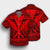 Hawaiian Kanaka Polynesian Tribal Hawaiian Shirt Reggae Color Red AH - Polynesian Pride