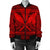 Hawaiian Kanaka Polynesian Tribal Bomber Jacket Reggae Color Red AH - Polynesian Pride