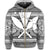 Hawaiian Kanaka Polynesian Tribal Zip Hoodie Reggae Color White - Polynesian Pride