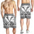 Hawaiian Kanaka Polynesian Tribal Men's Shorts Reggae Color White AH - Polynesian Pride
