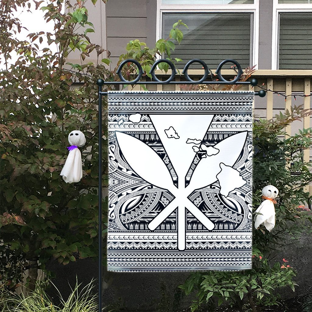 Hawaiian Kanaka Polynesian Tribal Flag Reggae Color White AH - Polynesian Pride