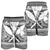 Hawaiian Kanaka Polynesian Tribal Men's Shorts Reggae Color White AH - Polynesian Pride