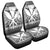 Hawaiian Kanaka Polynesian Tribal Car Seat Covers Reggae Color White AH Universal Fit Black - Polynesian Pride