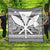 Hawaiian Kanaka Polynesian Tribal Premium Quilts Reggae Color White AH Black - Polynesian Pride
