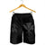 Hawaiian Kanaka Turtle Polynesian Men's Shorts Gray AH - Polynesian Pride