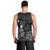 Hawaiian Map Big Turtle Hibiscus Plumeria Tribal Polynesian Tank Top - Gray - AH - Polynesian Pride