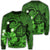 Hawaiian Map Big Turtle Hibiscus Plumeria Tribal Polynesian Sweatshirt - Green - AH Unisex Black - Polynesian Pride