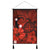 Hawaiian Map Big Turtle Hibiscus Plumeria Tribal Polynesian Hanging Poster - Red - AH Hanging Poster Cotton And Linen - Polynesian Pride