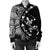 Hawaiian Map Gecko Tattoo Kakau Polynesian Bomber Jacket White AH - Polynesian Pride