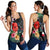 Hawaiian Map Hawaii Flag Hibiscus Polynesian Racerback Tank AH Black - Polynesian Pride
