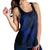 Hawaiian Map Heart Hula Girl Hibiscus Blue Polynesian Racerback Tank - AH - Polynesian Pride