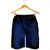 Hawaiian Map Heart Hula Girl Hibiscus Blue Polynesian Men's Shorts - AH - Polynesian Pride
