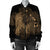 Hawaiian Map Heart Hula Girl Hibiscus Gold Polynesian Bomber Jacket - AH - Polynesian Pride