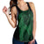 Hawaiian Map Heart Hula Girl Hibiscus Green Polynesian Racerback Tank - AH - Polynesian Pride