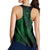 Hawaiian Map Heart Hula Girl Hibiscus Green Polynesian Racerback Tank - AH - Polynesian Pride