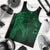 Hawaiian Map Heart Hula Girl Hibiscus Green Polynesian Tank Top - AH - Polynesian Pride