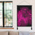 Hawaiian Map Heart Hula Girl Hibiscus Pink Polynesian Hanging Poster - AH - Polynesian Pride