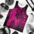 Hawaiian Map Heart Hula Girl Hibiscus Pink Polynesian Tank Top - AH - Polynesian Pride
