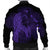 Hawaiian Map Heart Hula Girl Hibiscus Purple Polynesian Bomber Jacket - AH - Polynesian Pride