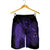 Hawaiian Map Heart Hula Girl Hibiscus Purple Polynesian Men's Shorts - AH - Polynesian Pride