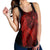 Hawaiian Map Heart Hula Girl Hibiscus Red Polynesian Racerback Tank - AH - Polynesian Pride