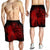 Hawaiian Map Heart Hula Girl Hibiscus Red Polynesian Men's Shorts - AH - Polynesian Pride