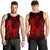 Hawaiian Map Heart Hula Girl Hibiscus Red Polynesian Tank Top - AH - Polynesian Pride