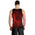 Hawaiian Map Heart Hula Girl Hibiscus Red Polynesian Tank Top - AH - Polynesian Pride