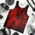 Hawaiian Map Heart Hula Girl Hibiscus Red Polynesian Tank Top - AH - Polynesian Pride