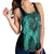 Hawaiian Map Heart Hula Girl Hibiscus Turquoise Polynesian Racerback Tank - AH - Polynesian Pride
