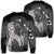 Hawaiian Map Heart Hula Girl Hibiscus White Polynesian Sweatshirt - AH Unisex Black - Polynesian Pride