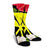 Hawaiian Map Heart Kanaka Hibiscus Polynesian Crew Socks - AH - Polynesian Pride