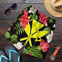 Hawaiian Map Heart Kanaka Hibiscus Polynesian Men's Shorts - AH Art - Polynesian Pride