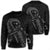 Hawaiian Map Heart Ribbon Cancer Hibiscus Gray Polynesian Sweatshirt - AH Unisex Black - Polynesian Pride