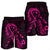 Hawaiian Map Heart Ribbon Cancer Hibiscus Pink Polynesian Men's Shorts - AH - Polynesian Pride