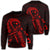Hawaiian Map Heart Ribbon Cancer Hibiscus Red Polynesian Sweatshirt - AH Unisex Black - Polynesian Pride