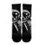 Hawaiian Map Heart Ribbon Cancer Hibiscus White Polynesian Crew Socks - AH - Polynesian Pride
