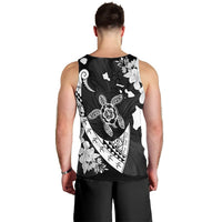 Hawaiian Map Hibiscus Turtle Fish Hook Polynesian Tank Top - AH - Polynesian Pride