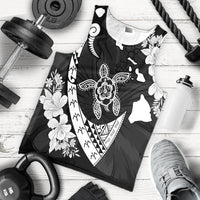 Hawaiian Map Hibiscus Turtle Fish Hook Polynesian Tank Top - AH - Polynesian Pride