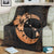 Hawaiian Map Hibiscus Turtle Polynesian Moon Premium Blankets Orange - AH - Polynesian Pride