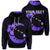 Custom Hawaiian Map Hibiscus Turtle Polynesian Moon Hoodie Purple Unisex Art - Polynesian Pride