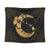 Hawaiian Map Hibiscus Turtle Polynesian Moon Tapestry Yellow - AH Wall Tapestry Black - Polynesian Pride