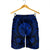 Hawaiian Map Honu Hibiscus Tropic Blue Polynesian Men's Shorts - AH - Polynesian Pride