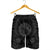 Hawaiian Map Honu Hibiscus Tropic Gray Polynesian Men's Shorts - AH - Polynesian Pride