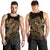 Hawaiian Map Hula Girl Hibiscus Kanaka Polynesian Tank Top - Gold - AH - Polynesian Pride