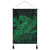 Hawaiian Map Hula Girl Hibiscus Kanaka Polynesian Hanging Poster - Green - AH Hanging Poster Cotton And Linen - Polynesian Pride