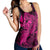 Hawaiian Map Hula Girl Hibiscus Kanaka Polynesian Racerback Tank - Pink - AH - Polynesian Pride