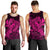 Hawaiian Map Hula Girl Hibiscus Kanaka Polynesian Tank Top - Pink - AH - Polynesian Pride