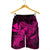 Hawaiian Map Hula Girl Hibiscus Kanaka Polynesian Men's Shorts - Pink - AH - Polynesian Pride